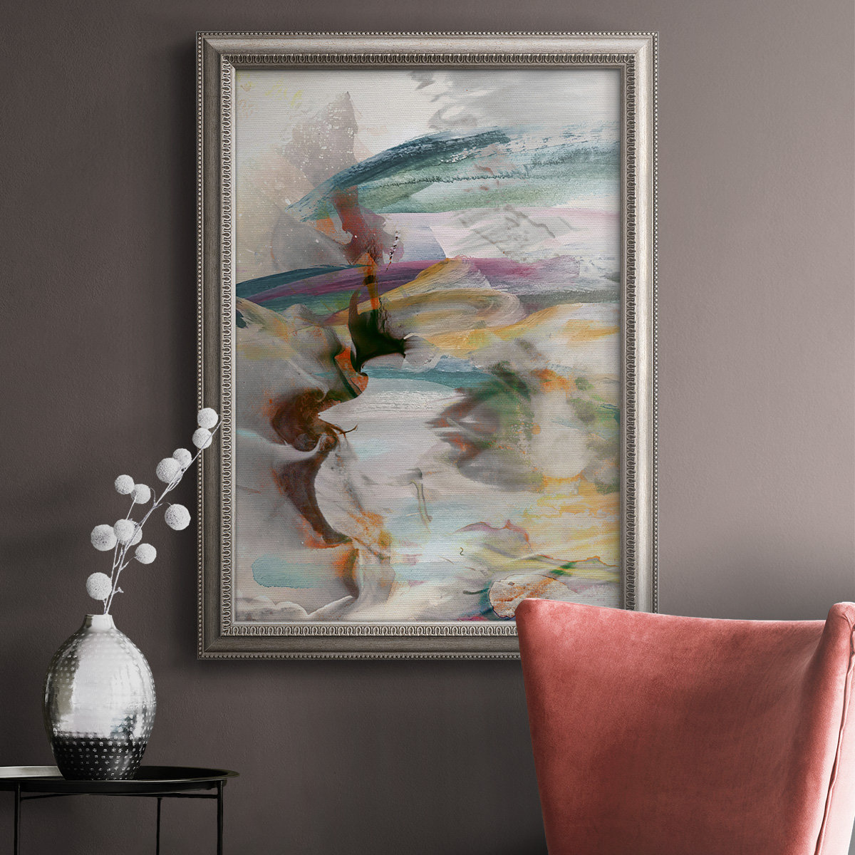 Wrought Studio Abstract Movement I - Picture Frame Print on Canvas ...