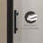 29-28 "x 72" Bifold Shower Door, 1/4"(6mm) Tempered Glass, Matte Black Aluminum Frame, Explosion Proof Film-120276832