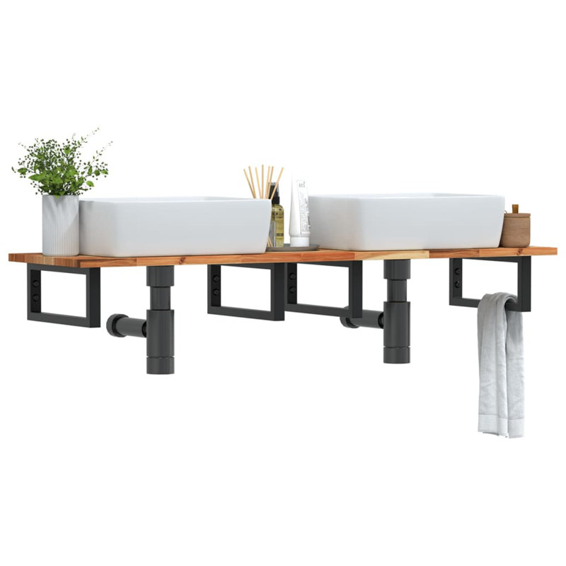 Accent Shelf, Black, 2" H x 120" W x 40" D