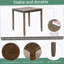 Ensemble de table de salle à manger à hauteur de comptoir 5 pièces en bois, table de salle à manger avec 4 chaises pour le salon, la cuisine et la salle à manger