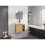 Meuble-lavabo mural avec lavabo en céramique blanche et porte à fermeture en douceur, emballage KD-429543233-429543234