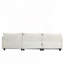 Canapé 3 places en tissu chenille profond-601297878