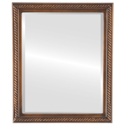 Pham Wood Flat Wall Mirror