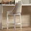 Tabouret de bar pivotant à hauteur de comptoir 1pc avec dossier haut-131212554
