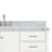 Cambridge 67'' Single Bathroom Vanity with Carrara Marble Top-90865214-132365652