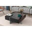 Table basse au design unique avec 4 compartiments de rangement cachés-714830136