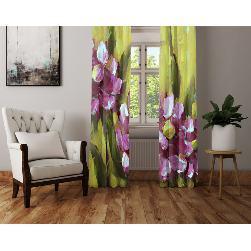 Rideau en polyester Aketza, L 40 po x L 82 po