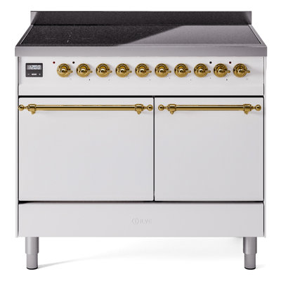 Cuisinière à induction 40 pouces avec 6 éléments à induction ILVE Nostalgie II Series (porte pleine)