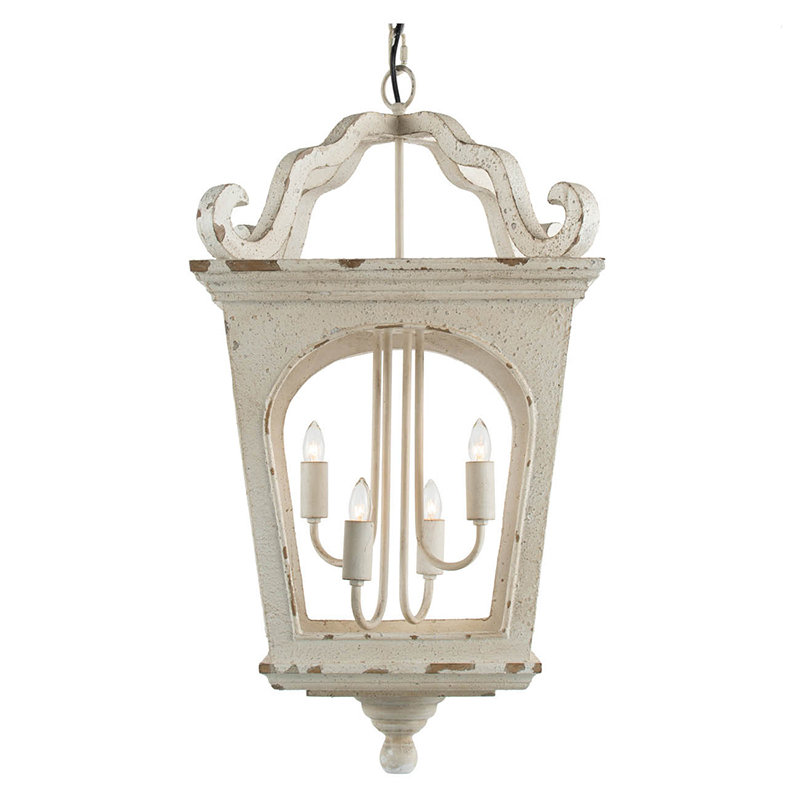 Lustre 1 pièce en bois 4 po