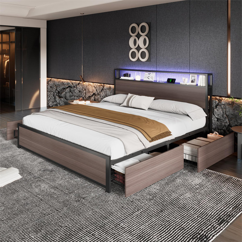 Corsandra Storage Bed, Double (4'6)