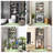 Agassiz Metal Adjustable Freestanding Over The Toilet Storage-573545063