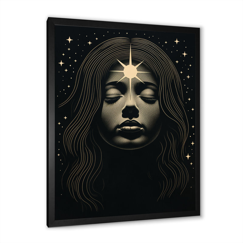 Spiritual Insight II sur impression sur toile, Cadre photo noir, H 32 po x l 16 po x P 1 po