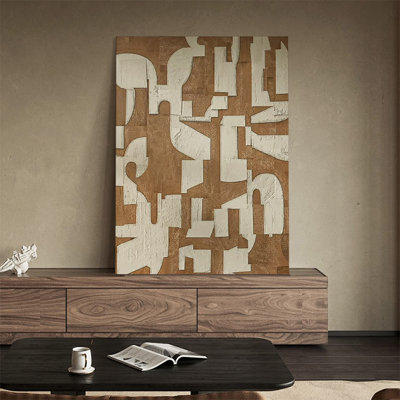Art mural moderne en bois manufacturé moderne en grès pour le salon, la chambre à coucher, la cuisine et la salle à manger