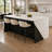 78.7" W Modern Double-Sided Kitchen Island