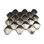 Terrapin 2x3 Geometric Polished Metal Mosaic Tile