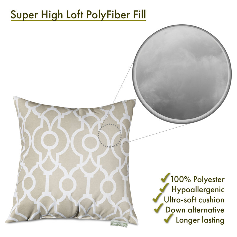 Coussin Athens, H 20 po x l 20 po, Sable