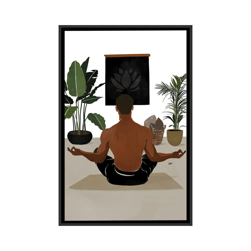 « Focus » par Bria Nicole-impression d’art graphique, Pas de tapis, H 48 po x l 32 po x P 1,5 po, Toile avec cadre noir