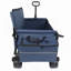Chariot pliable 3-en-1 avec siège de banc et rangement, protection contre les brevets - comprend 1 sac de glace, 500 lb poids lourd, roues tout-terrain d'une capacité de 180 L pour le camping, la plage, les sports, le jardin et le bleu foncé-128815599-128815597