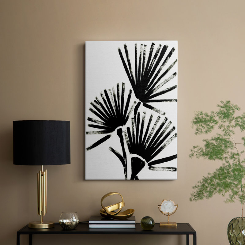 Fan Brush I -Custom Wrapped Gallery Cavas, 27" H x 18" W