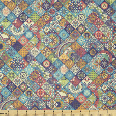 Christana Ornamental Floral Folk Art Multi-Purpose Fabric