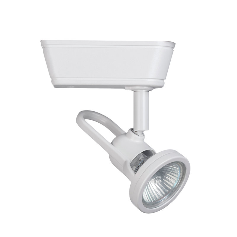 Tête de rail à boucle arrière, Série Lightolier, Ampoule halogène MR16 de 75 W, Nickel brossé