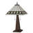 24" High Diamond Band Mission Table Lamp