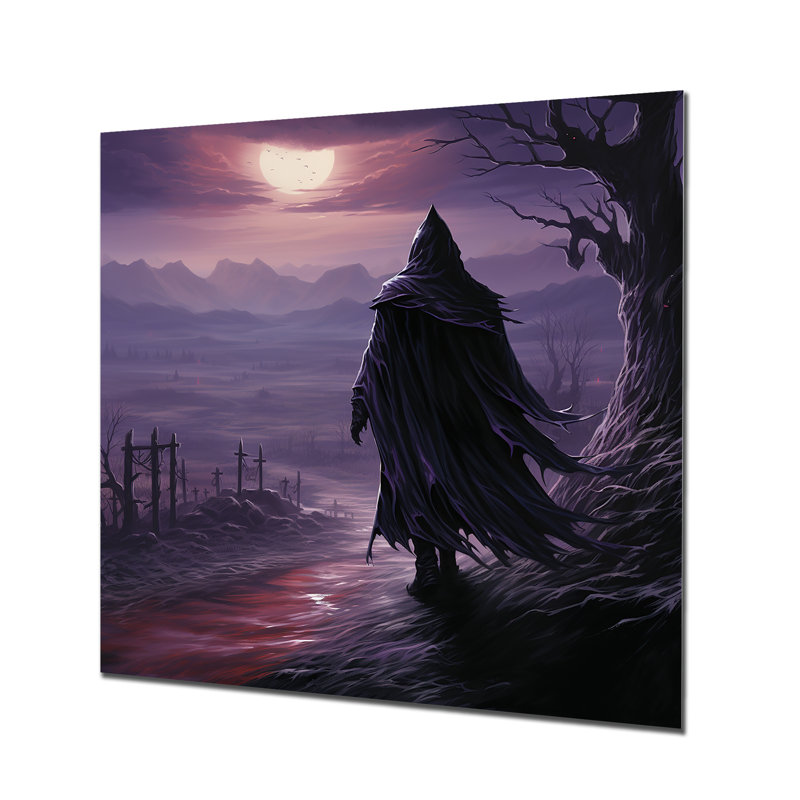 Dark Sorcery Shadows - Art mural fantastique en métal, H 36 po x l 36 po
