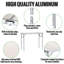 87cm Rectangular Adjustable Folding Table