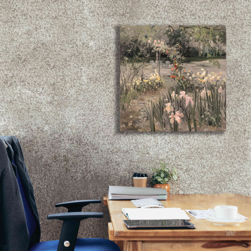 'Iris Garden BW' by Allayn Stevens, Canvas Wall Art, 26" H x 26" W x 1.5" D