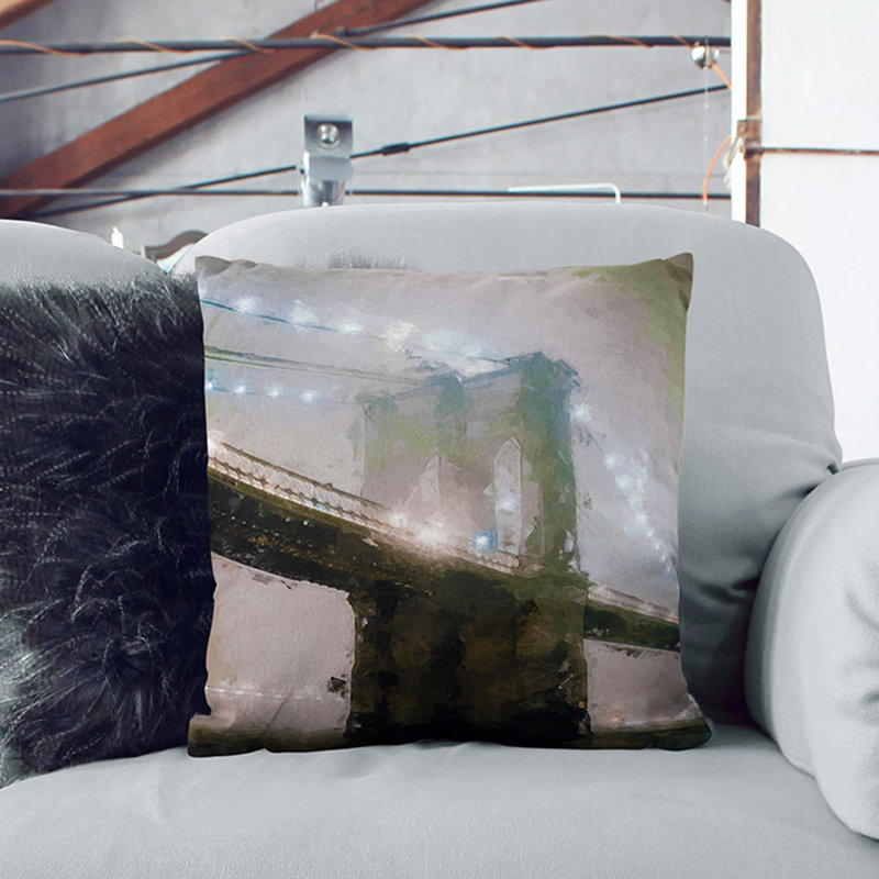 Square Cushion, 55cm H x 55cm W x 20cm D, White