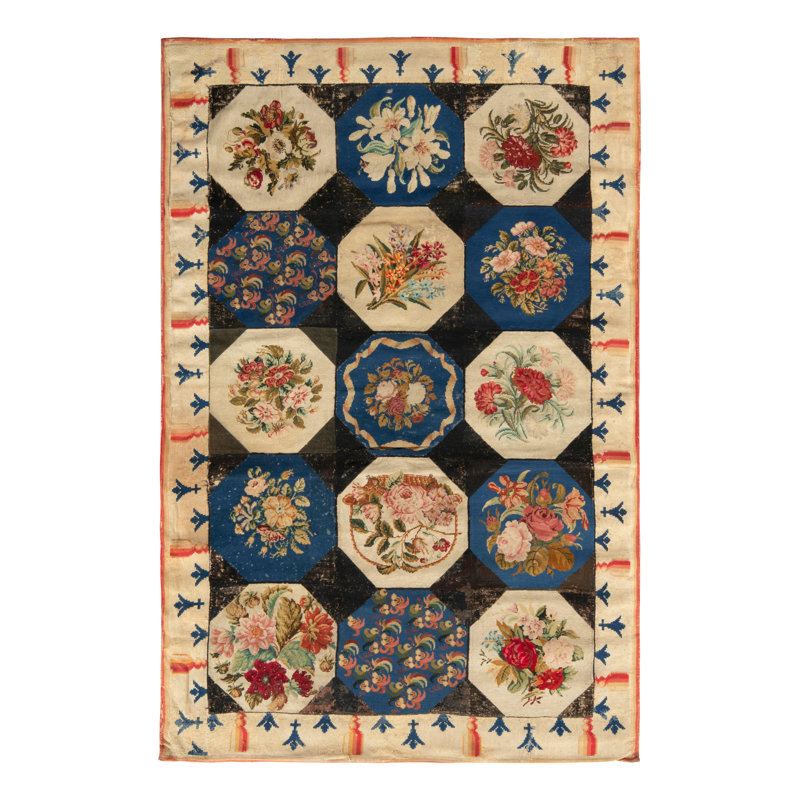One-of-a-Kind Rectangle 4'6" X 7' Hand Knotted Area Rug
