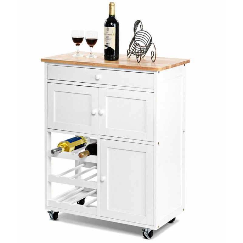 Chariot de cuisine Aurelio, Blanc