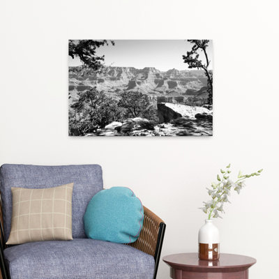 Mountain Range Mather Point South Rim Grand Canyon National Park Arizona Usa Abstract Contemporary Architecture Landscape Art