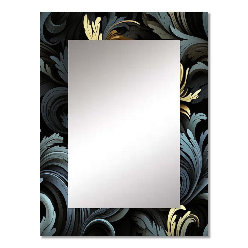 Wyckhoff - Black Wall Mirror Decor, 32 po x 24 po