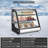 Commercial Refrigerator Display, 130L/4.6 Cu. FT Countertop Refrigerator Display Case, Commercial Fridge Display Refrigerator, Double-Layered Glass Display Refrigerator With LED Lights, Auto Defrost