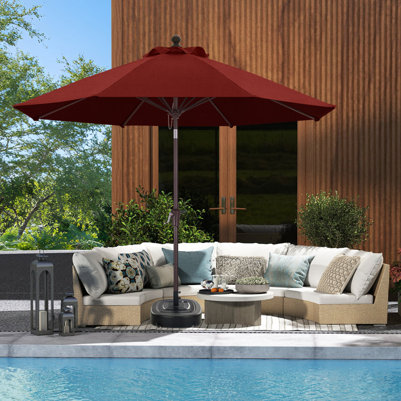 9 FT Patio Olefin® Umbrella, Burgundy