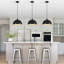 Luminaire suspendu en forme de dôme à 3 lumières pour îlot de cuisine 11,81 po (ensemble de 3)-1043076286-869638391
