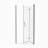 1 3/8" Adjustment,Universal Pivot Shower Door, With 1/4" Tempered Glass Finish-121415751
