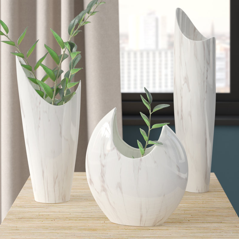 Ensemble de 3 vases de table Pyron