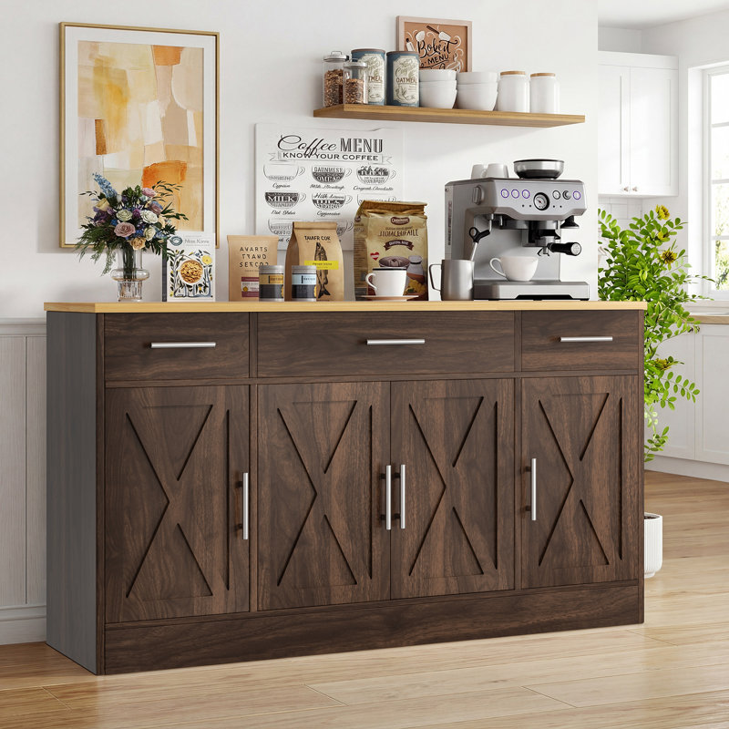  Cydney 53.4" Sideboard Buffet, Brown