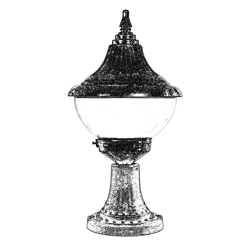 Lampe murale traditionnelle pour l'extérieur, corps en ABS brun, 19,7 po x 10,6 po | Capuchon en polycarbonate, douille E27 de 40 W maximum | IP65 résistant aux intempéries, design industriel américain nostalgique, parfait pour les patios et les jardins