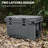 55 Quart Cooler With Wheels, Ice Chests Portable Camping Cooler Holds Ice Up To 6 Days, Leak-proof Outdoor Insulated Cooler With Handle, Cup Holders, Hard Cooler For Camping, Beach, Boat-119484336