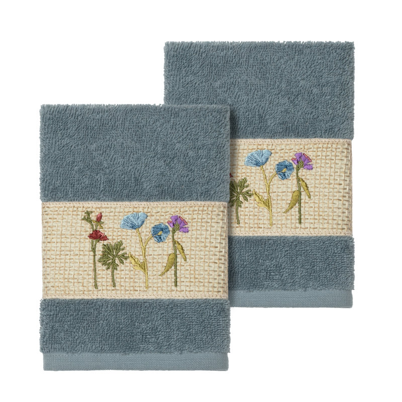 Serenity Turkish Cotton Washcloth, Teal