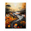 Geyser Geotheral Wonder Pointillism II - Horloges murales paysage et nature-99632794