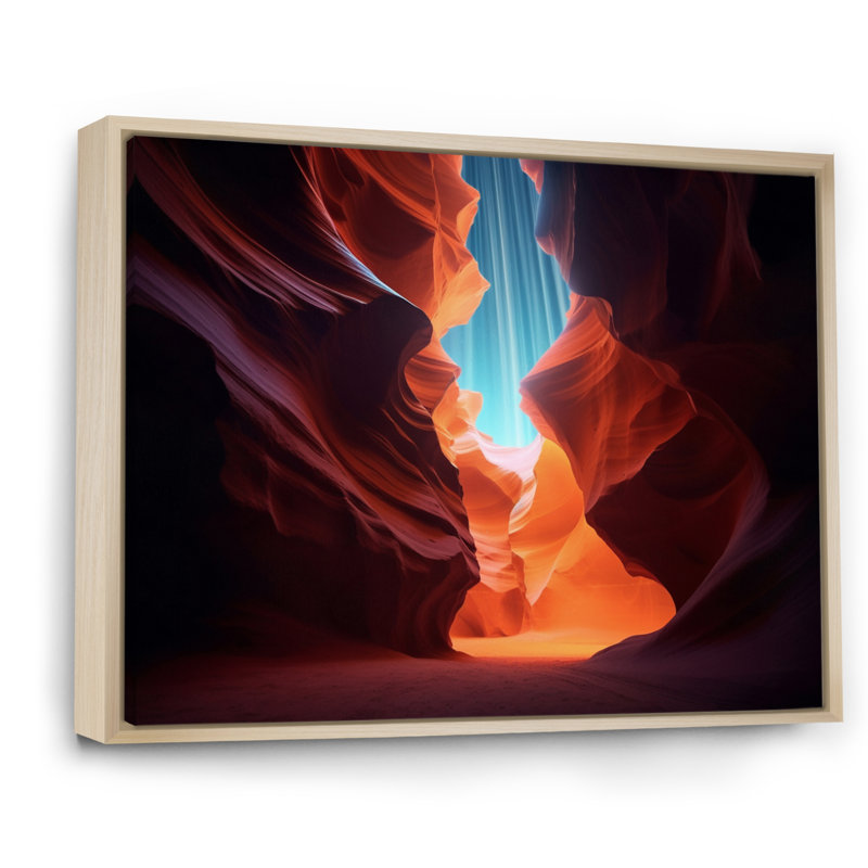 «Upper Antelope Canyon IV», reproduction sur toile, H 24 po x l 32 po x P 1 po, Cadre naturel flottant