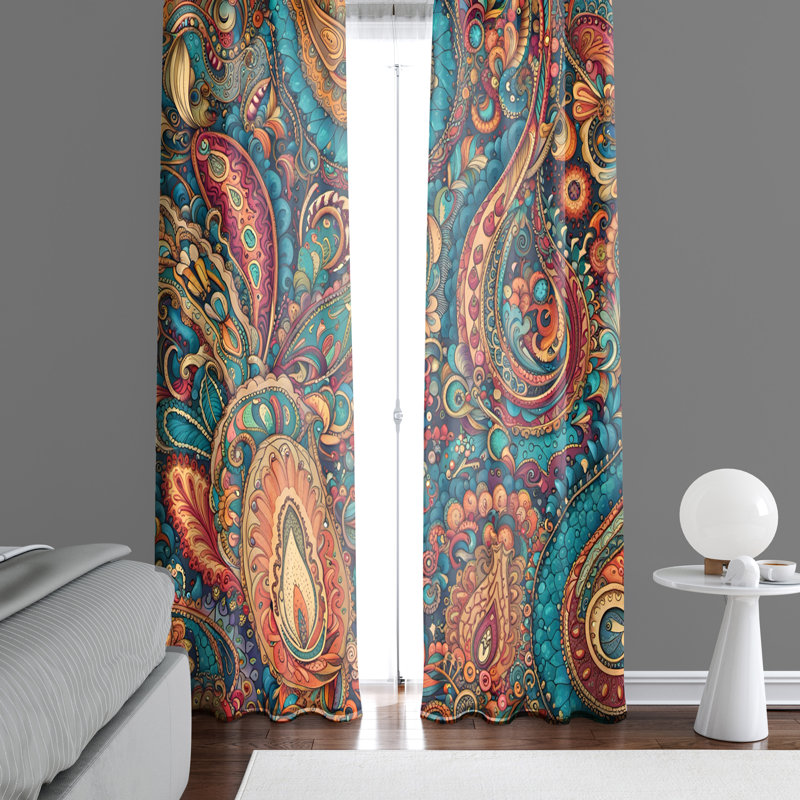 Semi Sheer Curtain Panel Pair, 40" W x 61" L