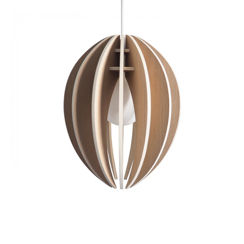 Tenley 1 - Light Single Pendant, Yes, Brown, 24cm H x 18cm W x 18cm D