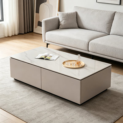 Simple Wood Coffee Table With Drawer