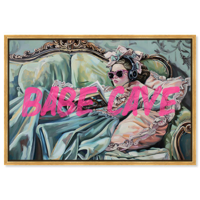 Babe Cave Antique Canvas Modern Classic Art by Art Remedy