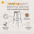 Felix Height Adjustable Steel Stool, Assembly Ready-99376945-99492204
